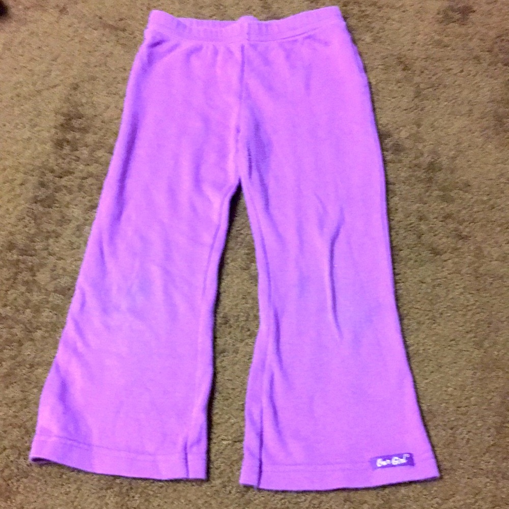 Purple leggings Girls Sz 4T solid light purple EUC pants